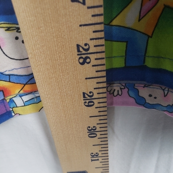 WS Fundamentally Cotton Blue Kid's  Dental Scrub Top Sz L - Picture 6 of 8